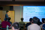 第19回情報科学ワークショップで塩崎さんが研究成果を発表